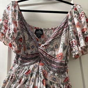 Floral Puff Sleeve Dress